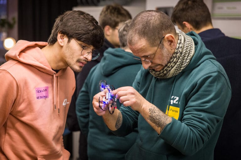 Software engineers on the 42 Berlin campus