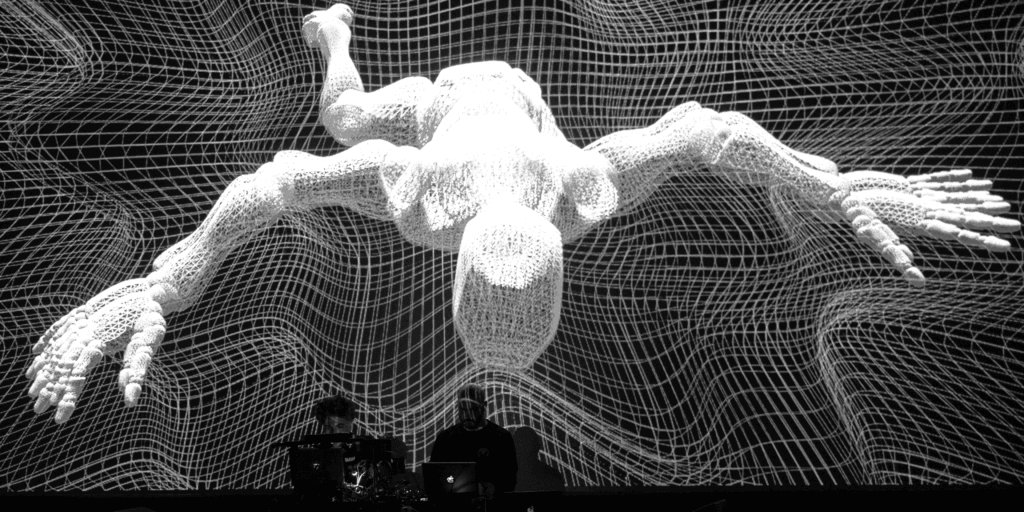 RAW live-coded visualisation